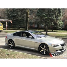 Накладка сплиттер на передний бампер вариант 2 на BMW 6 E63 / E64